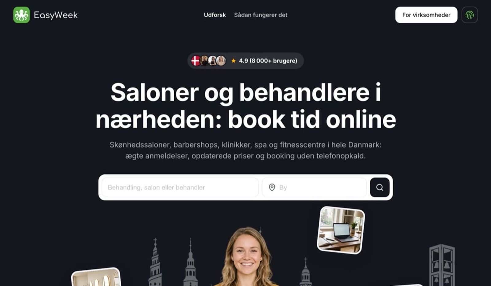 Forsiden af EasyWeeks katalog i Danmark